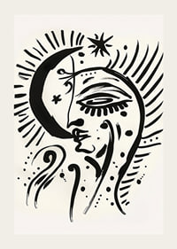 A dreamlike moonlight image filled with symbolism and mystery-3