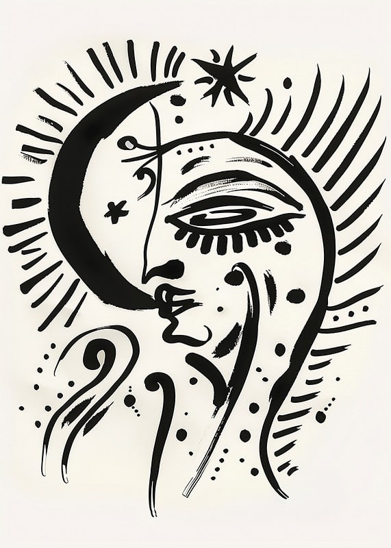 A dreamlike moonlight image filled with symbolism and mystery-12