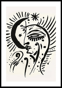 A dreamlike moonlight image filled with symbolism and mystery-0