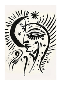 A dreamlike moonlight image filled with symbolism and mystery-1