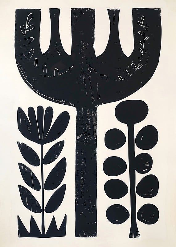Póster Midnight Flora