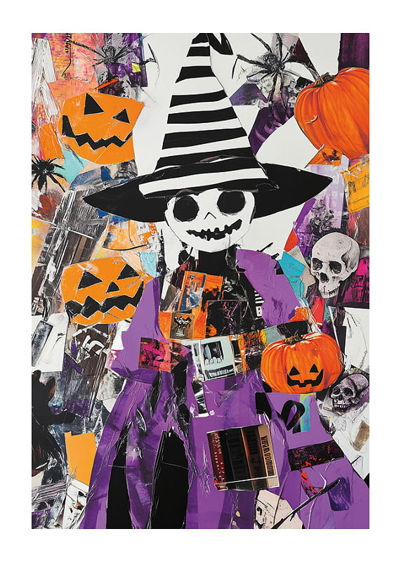 Poster Spooky Collage