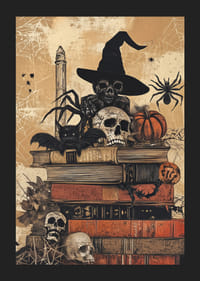 A mysterious mix of horror and magic adorns this poster-5