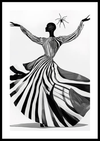 Poster Ethereal Spider Stripes