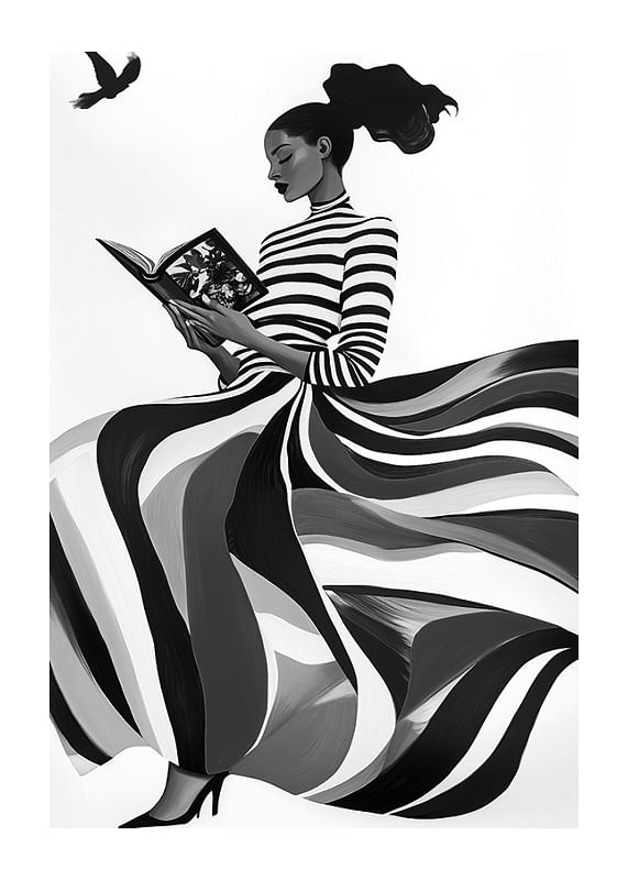 Poster Monochrome Whirl