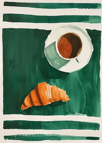 Poster Croissant Charm