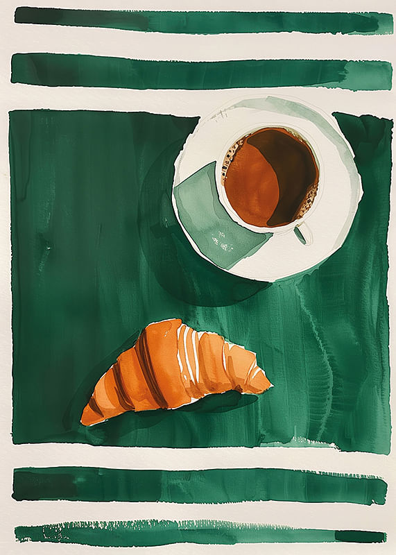 Poster Croissant Charm