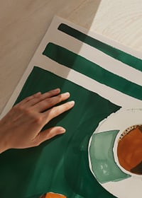 A harmonious morning with coffee and croissant-3