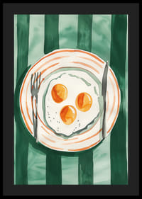 Colorful eggs on a plate create a charming breakfast moment-4