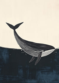 Une baleine majestueuse glisse tranquillement dans la mer d'un bleu profond-7