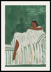 Relaxed rest in green tones creates peace and tranquility-2