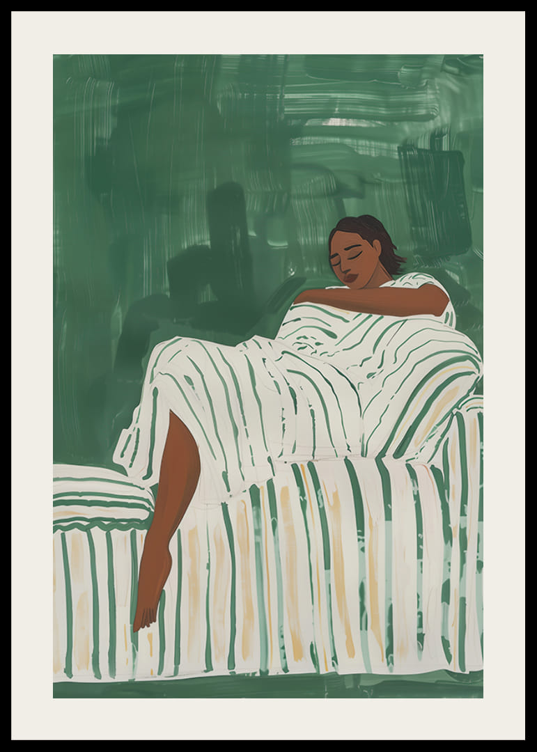 Uvoľnený odpočinok v zelených tónoch vytvára pokoj a pohodu-12