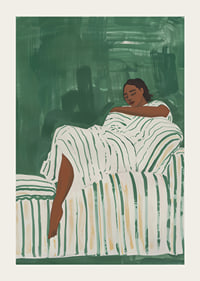 Relaxed rest in green tones creates peace and tranquility-3