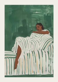 Uvoľnený odpočinok v zelených tónoch vytvára pokoj a pohodu-3