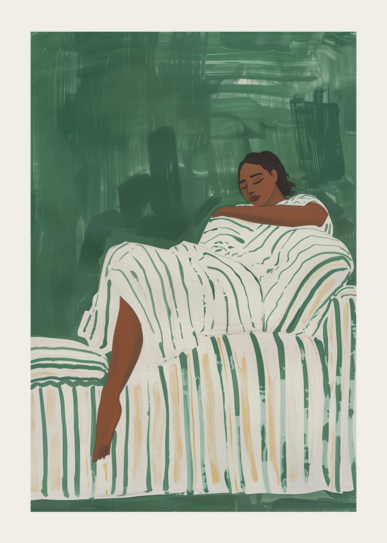 Uvoľnený odpočinok v zelených tónoch vytvára pokoj a pohodu-12