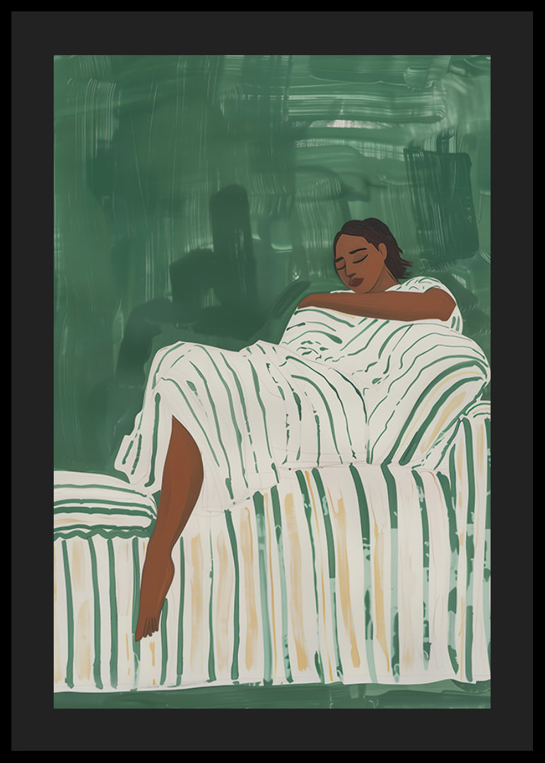 Relaxed rest in green tones creates peace and tranquility-12