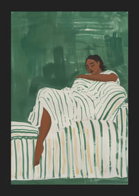 Uvoľnený odpočinok v zelených tónoch vytvára pokoj a pohodu-5