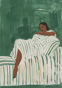 Relaxed rest in green tones creates peace and tranquility-3