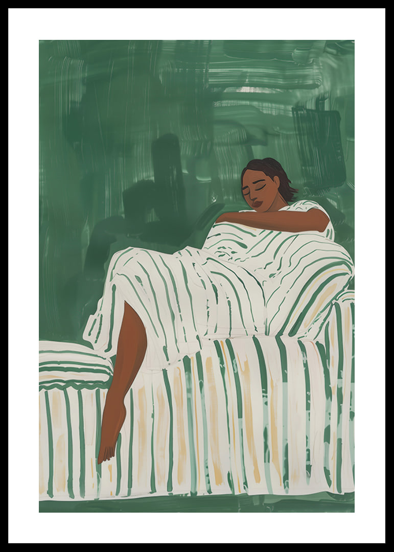 Relaxed rest in green tones creates peace and tranquility-12