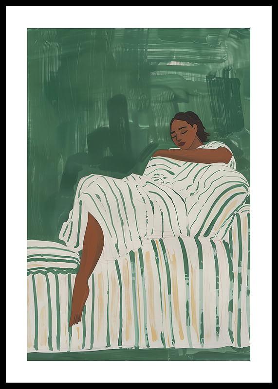 Relaxed rest in green tones creates peace and tranquility-12