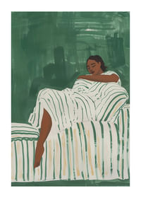 Relaxed rest in green tones creates peace and tranquility-1