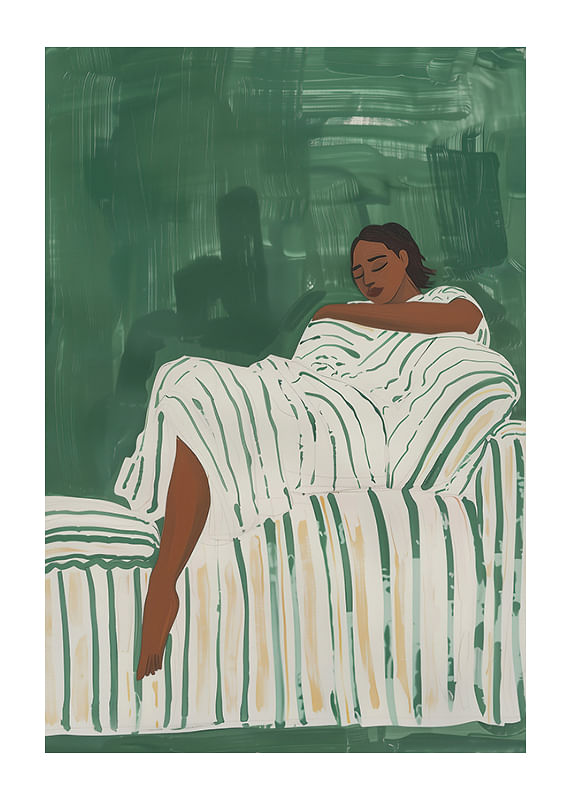 Relaxed rest in green tones creates peace and tranquility-12