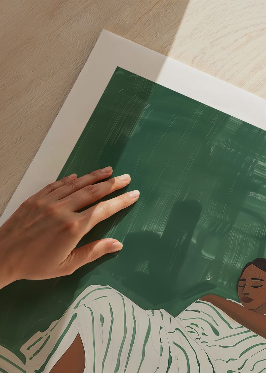 Relaxed rest in green tones creates peace and tranquility-12