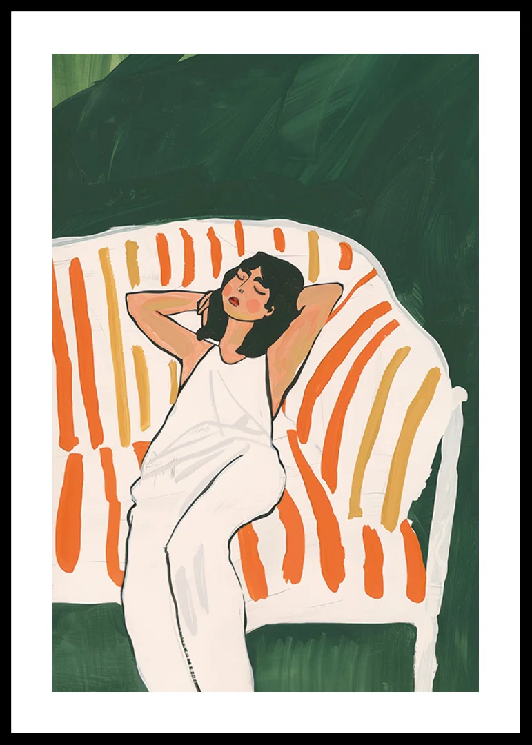 Relaxed atmosphere with warm color palette and calming motifs-12
