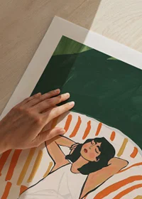 Relaxed atmosphere with warm color palette and calming motifs-9