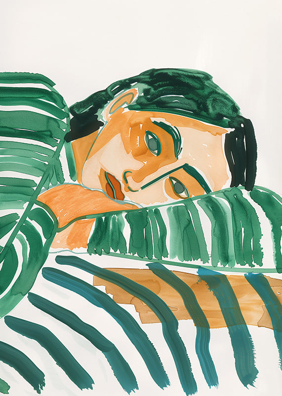 A dreamy look among green tones that convey calm and peace-12
