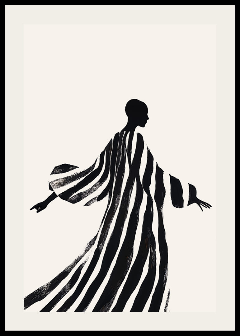 Čiernobiela silueta vytvára elegantný, nadčasový dojem-12