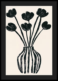 Black tulips in a vase create an elegant and stylish feel-4