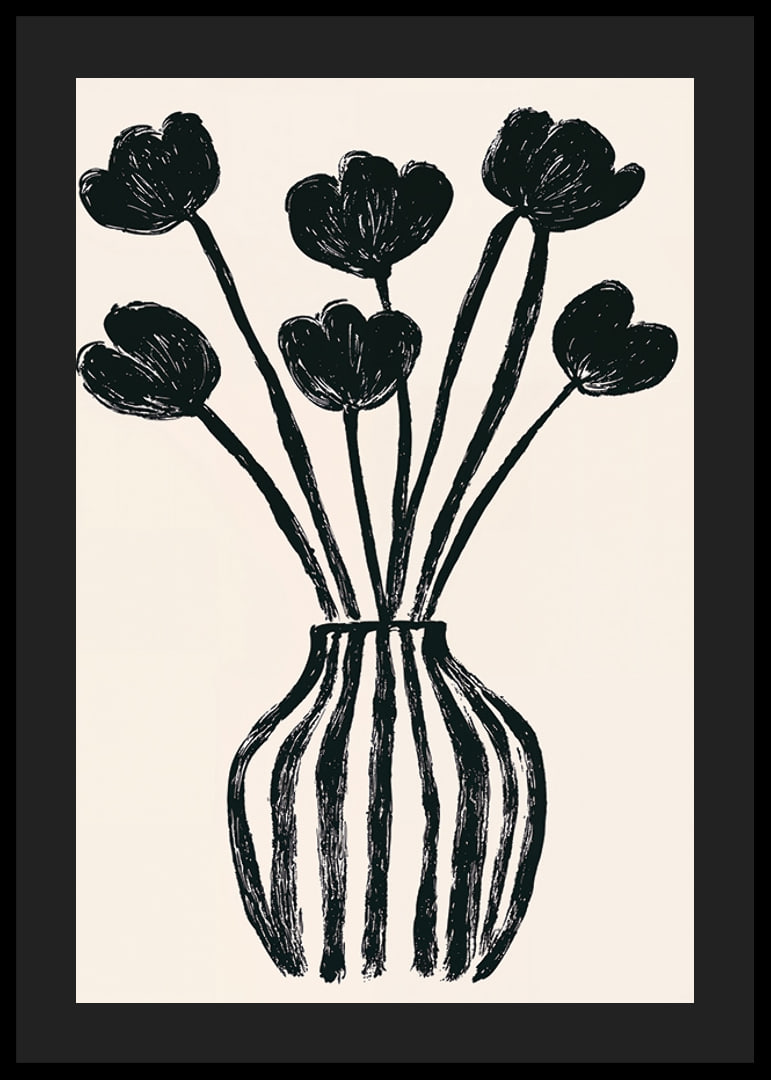 Black tulips in a vase create an elegant and stylish feel-12