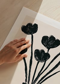 Black tulips in a vase create an elegant and stylish feel-9