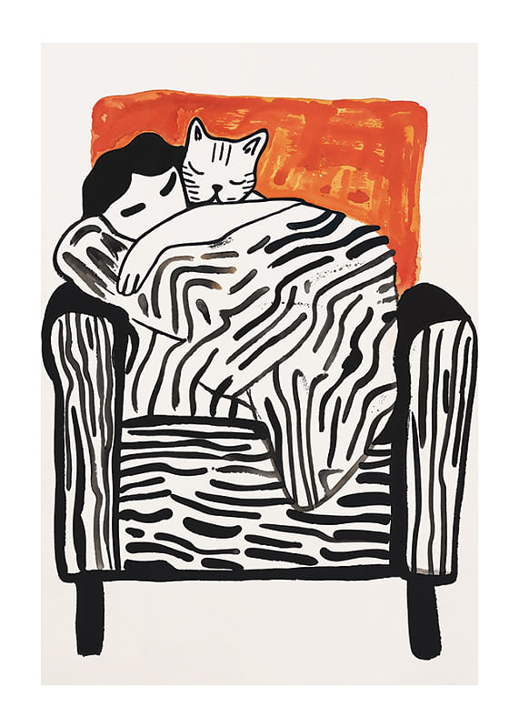 Plagát Feline Embrace