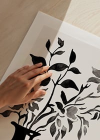 A cat and plants in silhouette create a calm and stylish impression-9
