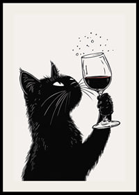 Charming cat enjoys his wine with sophisticated curiosity-2