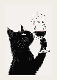 Charming cat enjoys his wine with sophisticated curiosity-3