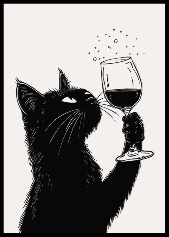 Charming cat enjoys his wine with sophisticated curiosity-12