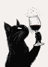 Charming cat enjoys his wine with sophisticated curiosity-7