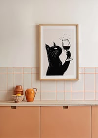 Charming cat enjoys his wine with sophisticated curiosity-8