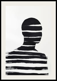 Stylowy czarno-biały plakat z mocnymi kontrastami i tajemnicą-2