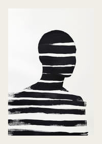 Stylowy czarno-biały plakat z mocnymi kontrastami i tajemnicą-3