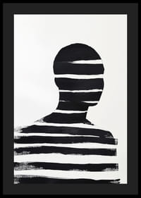 Stylowy czarno-biały plakat z mocnymi kontrastami i tajemnicą-4