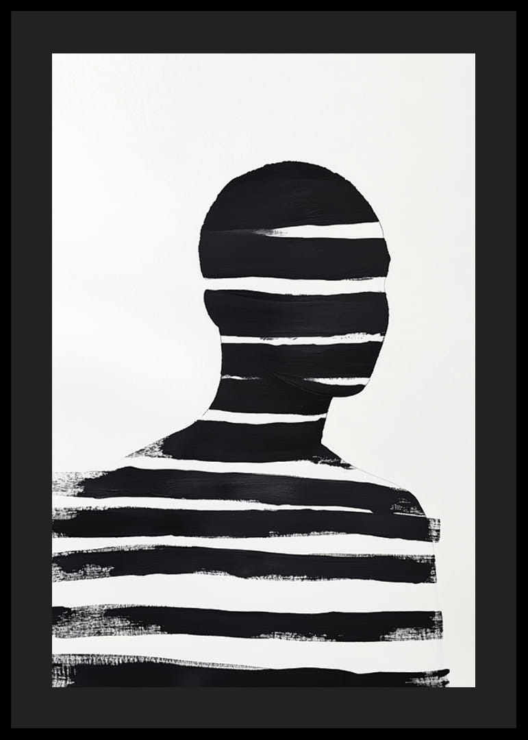 Stylowy czarno-biały plakat z mocnymi kontrastami i tajemnicą-12