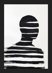 Stylowy czarno-biały plakat z mocnymi kontrastami i tajemnicą-5