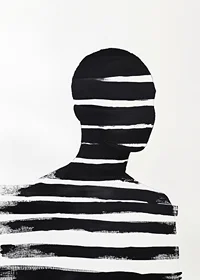Stilren svartvit poster med kraftfulla kontraster och mystik-7
