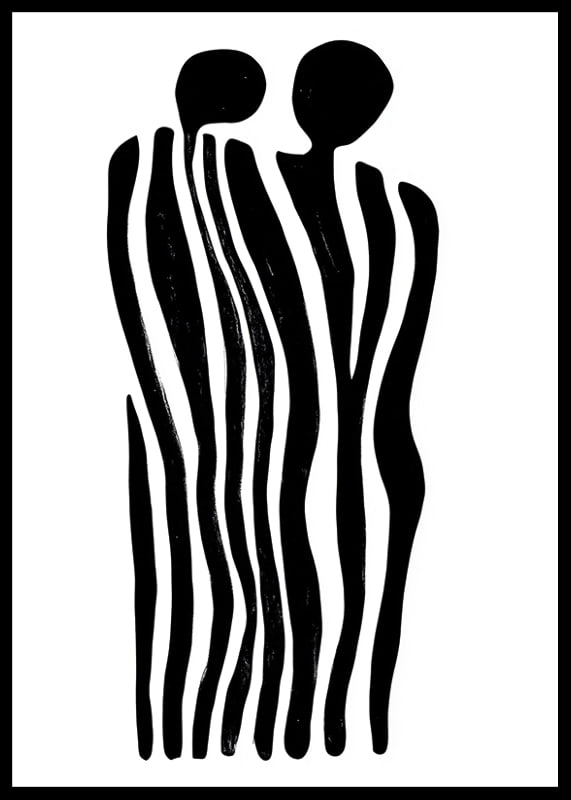 Les formes noires et blanches créent un sentiment d'unité et de mouvement-12