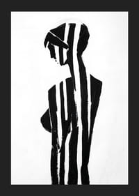 Čiernobiele pruhy tvoria tajomnú siluetu-5