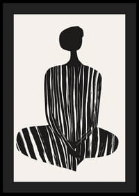 Una silueta elegante con rayas armoniosas crea tranquilidad.-4